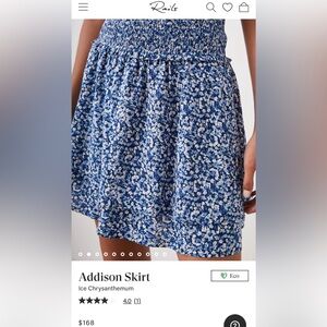 Rails Addison skirt Ice Chrysanthemum Blue Floral size medium like New! 🌟🌟